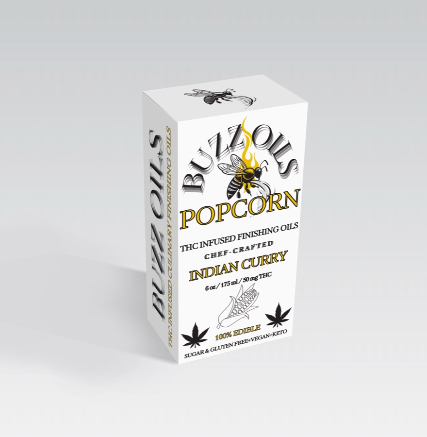 Buzz Oils Popcorn, Indian Curry